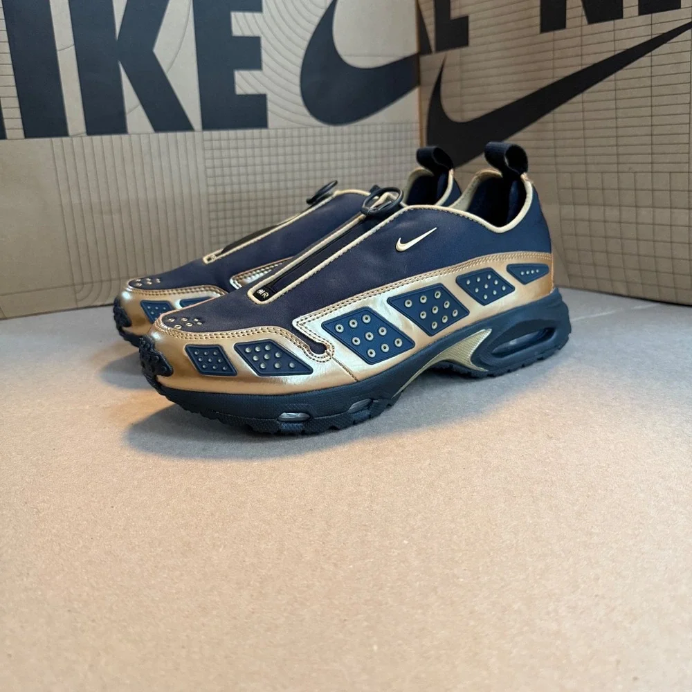NIKE WMNS AIR MAX SUNDER BLACK METALLIC GOLD DARK SMOKE GREY HJ4130-002 SZ 9